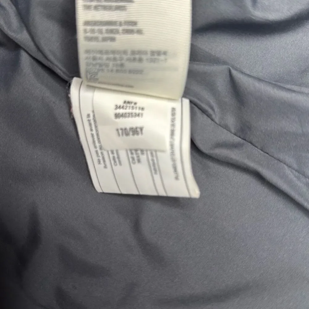 Hollister Co dark gray women’s down filled puffer vest‎ size large y2k winter